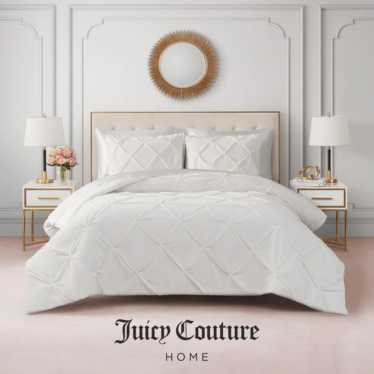 Juicy Couture Kiss Pleat Plush Comforter Sets