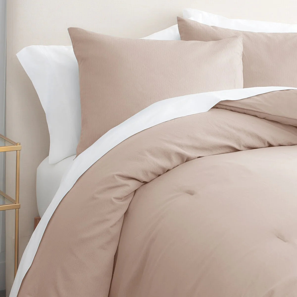 Gaiam? Relax 100% Cotton Garment Washed Ribbed 3pc Comforter Set