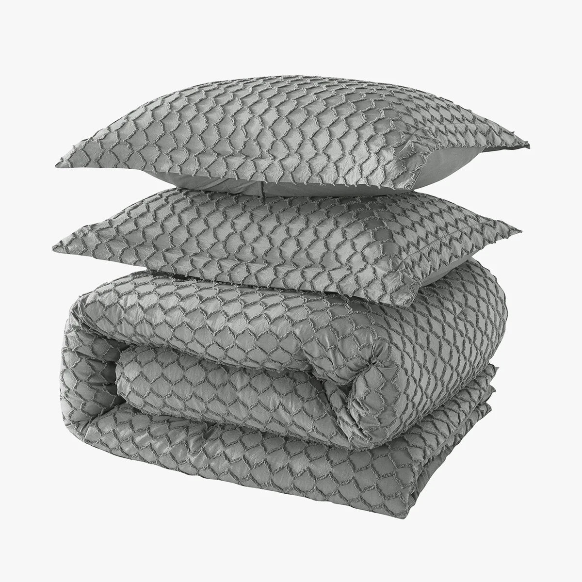 Boho Comforter Set,Tufted Design Bedding Set