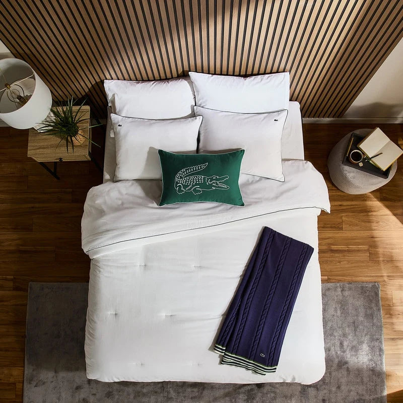 Lacoste Tiebreak 3-Piece Percale Cotton Comforter Set