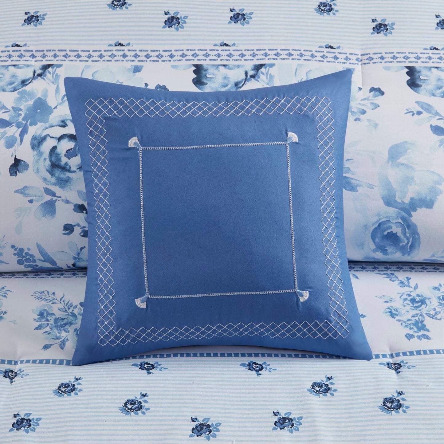 Intelligent Design Kaia Floral Striped Comforter Set