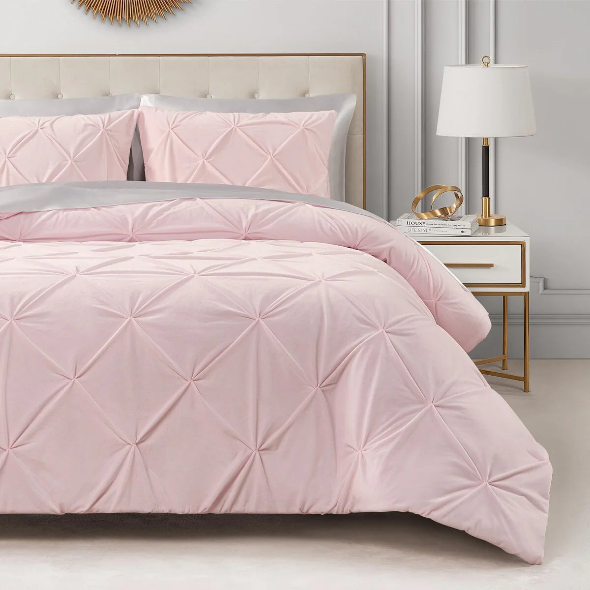 Juicy Couture Kiss Pleat Plush Comforter Sets