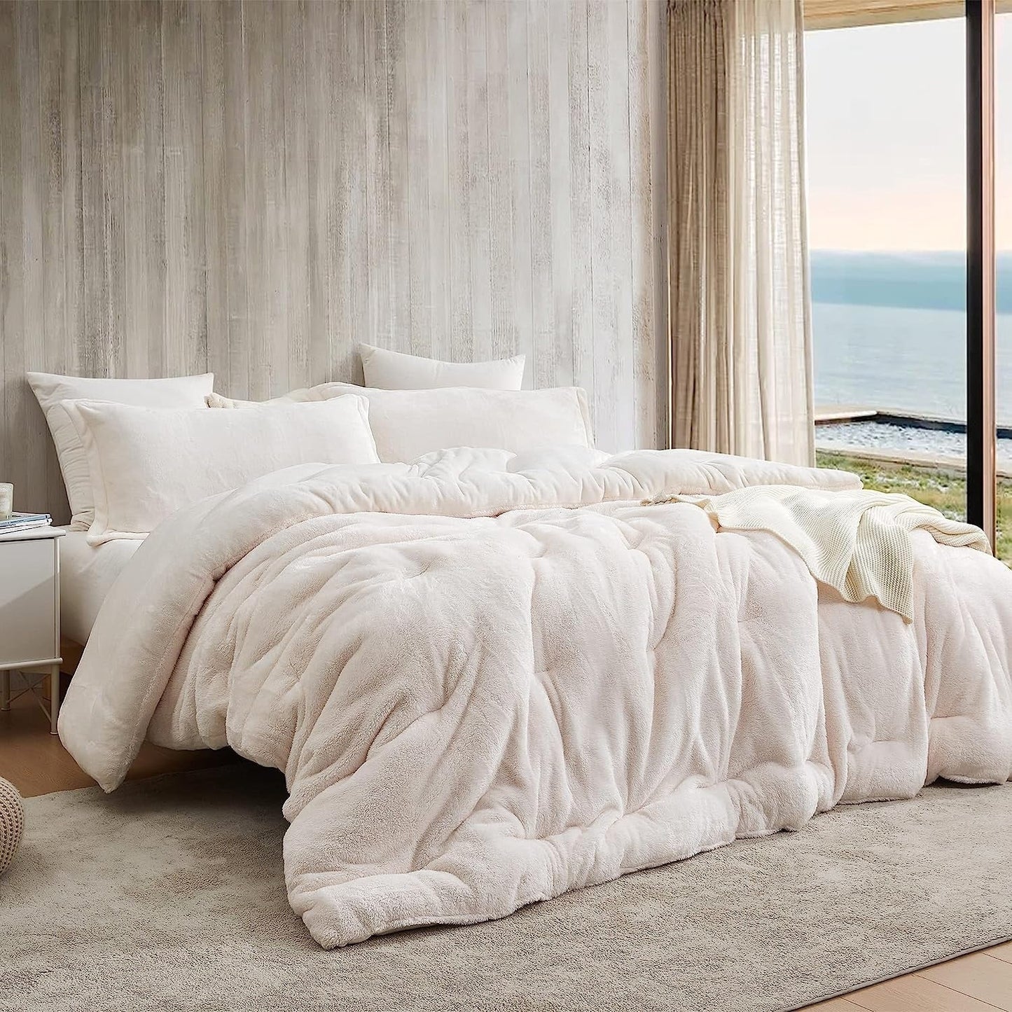 Bae, She Thick? - Coma Inducer? Oversized Comforter Set - Sea Salt