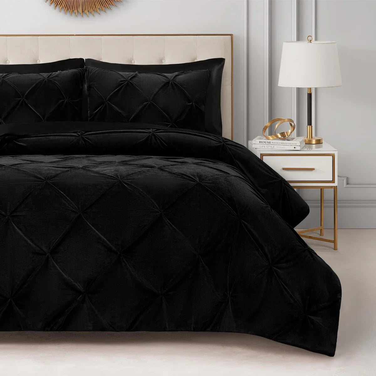 Juicy Couture Kiss Pleat Plush Comforter Sets