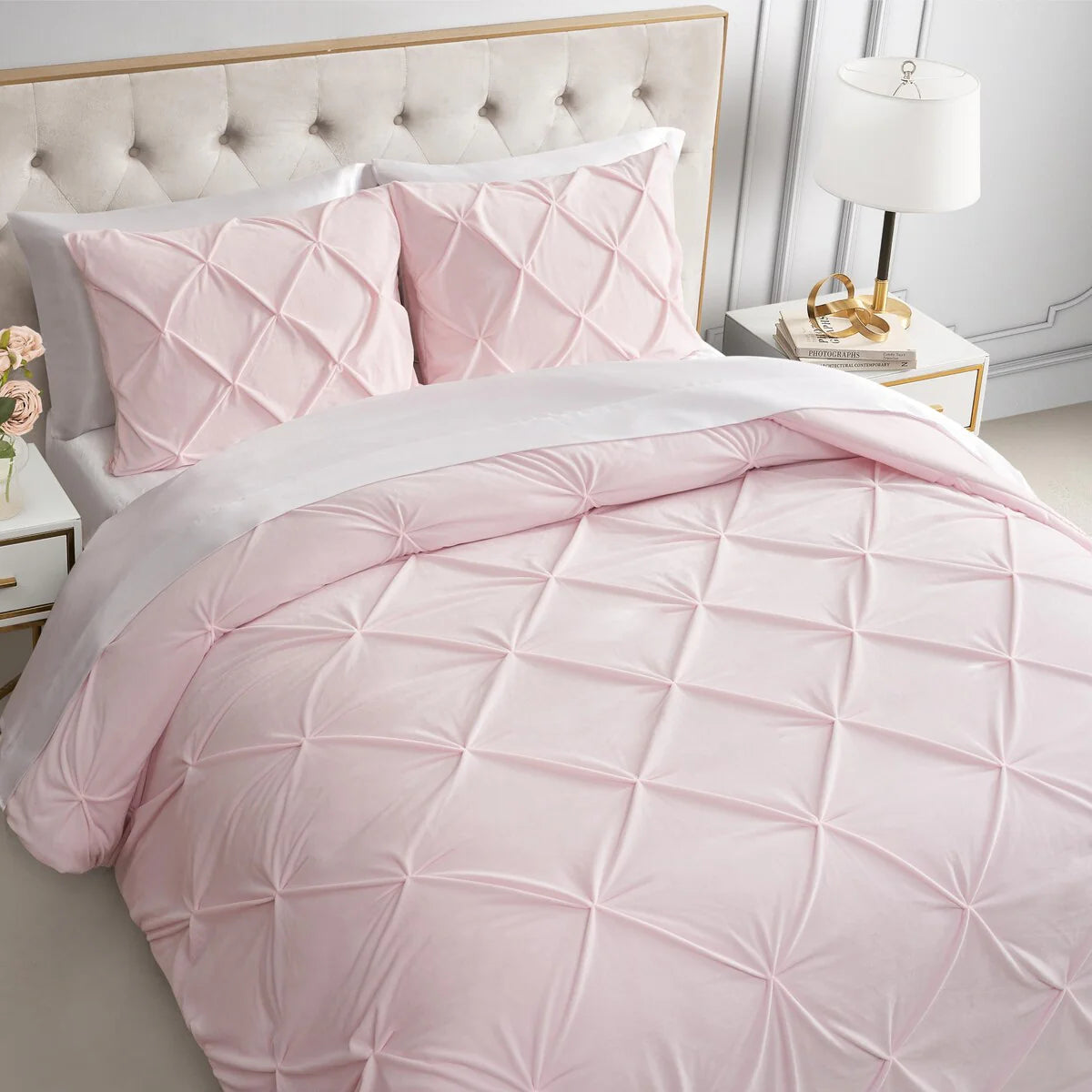Juicy Couture Kiss Pleat Plush Comforter Sets