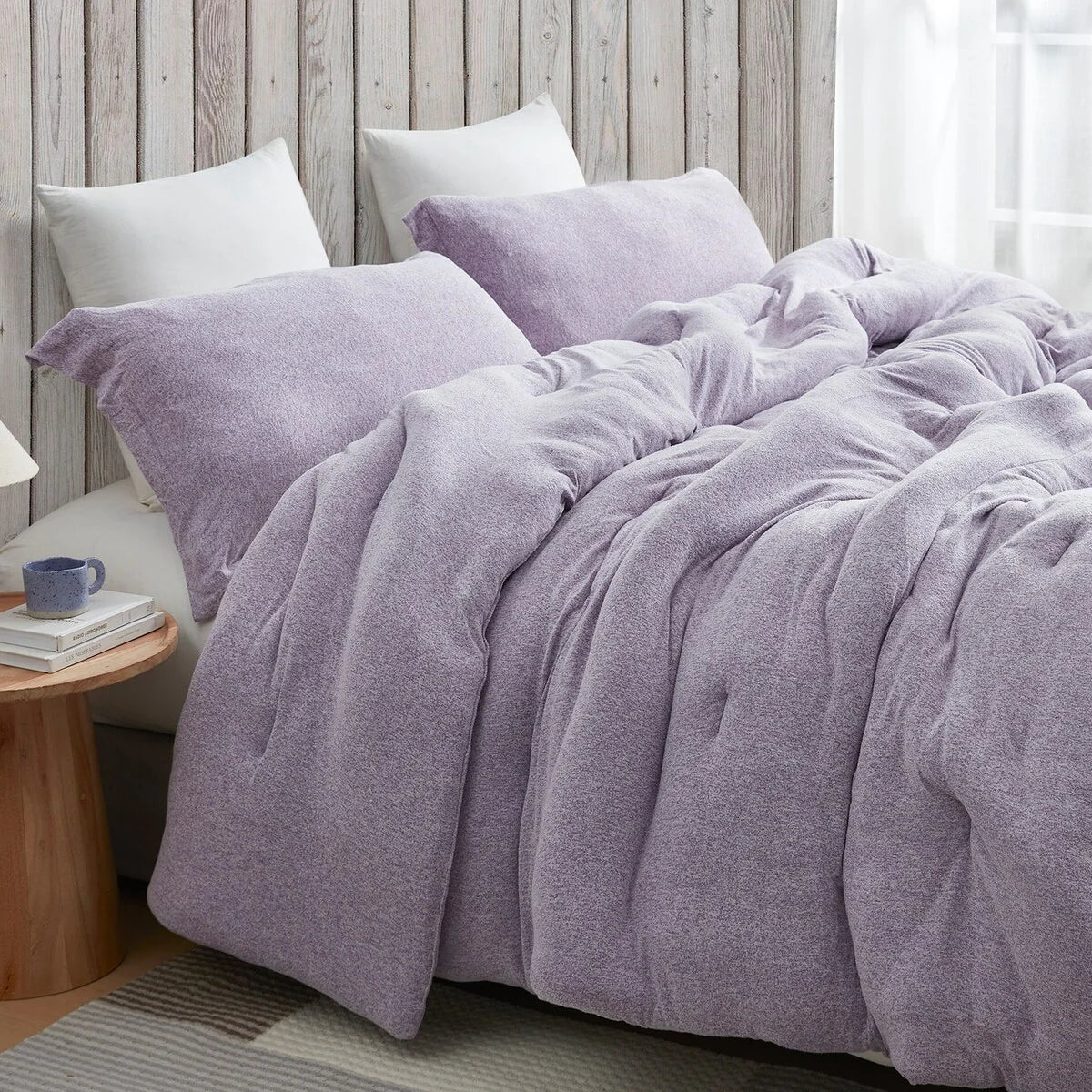Sweater Weather? - Coma Inducer? Oversized Comforter Set - Snowy Purple