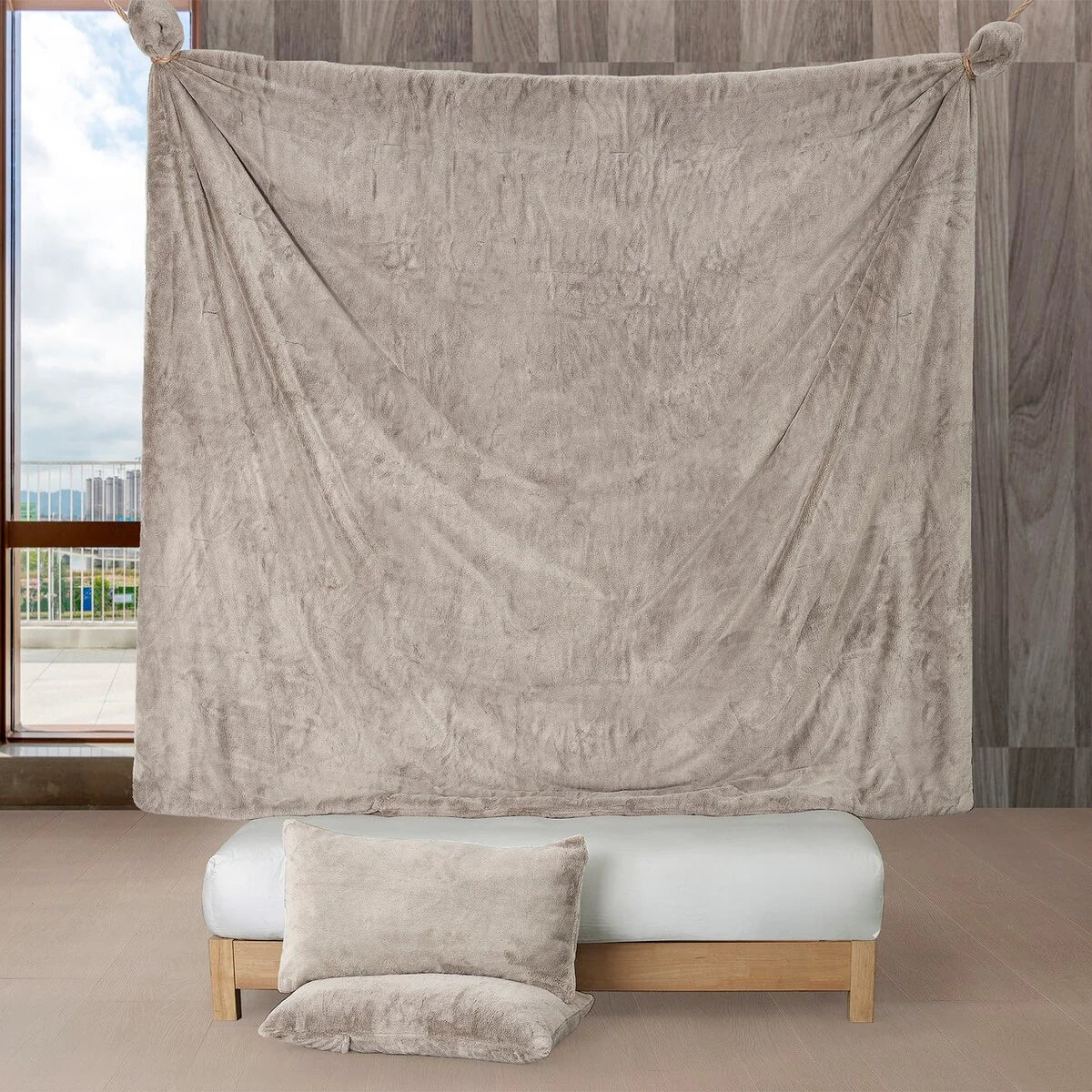 Buttercream Chunky Bunny - Coma Inducer? Oversized Comforter Set - Frosted Caramel Beige