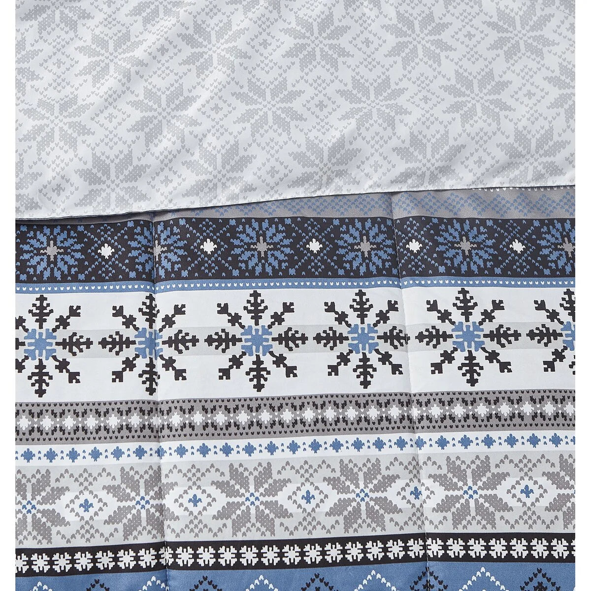 CEDAR COURT Fair Isle Blue Microfiber Comforter Set