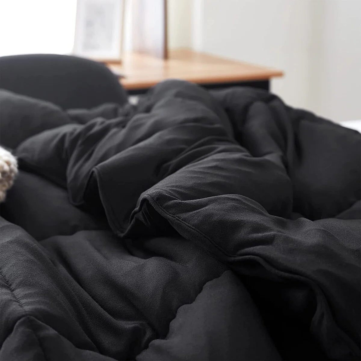 Better Than Butter - Coma Inducer? Oversized Comforter Set - Black