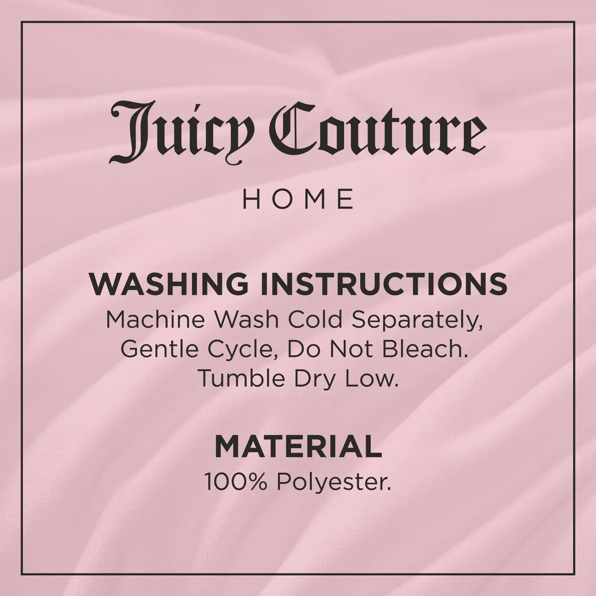 Juicy Couture Kiss Pleat Plush Comforter Sets