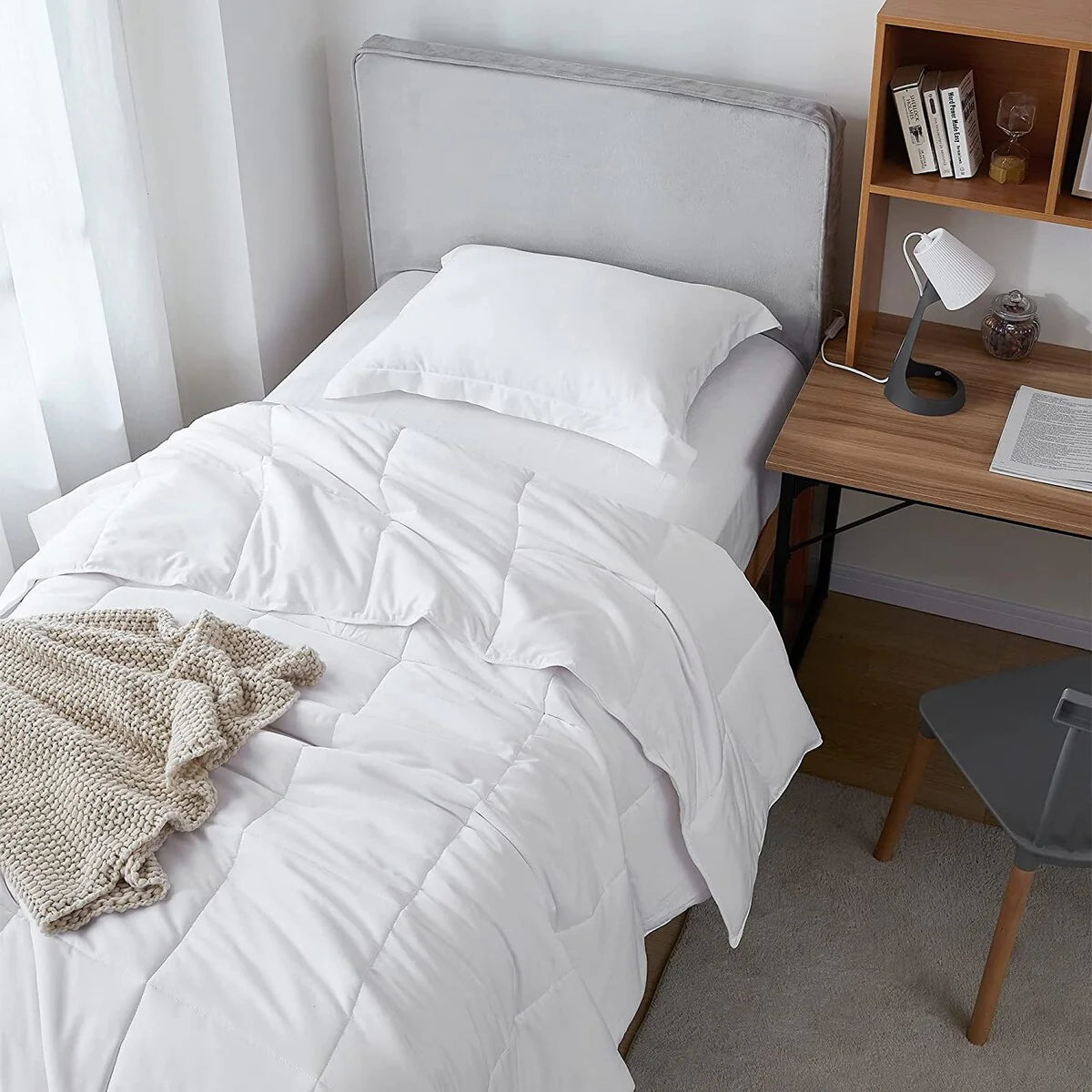 Menopleasing - Coma Inducer? Oversized Cooling Comforter Set - White