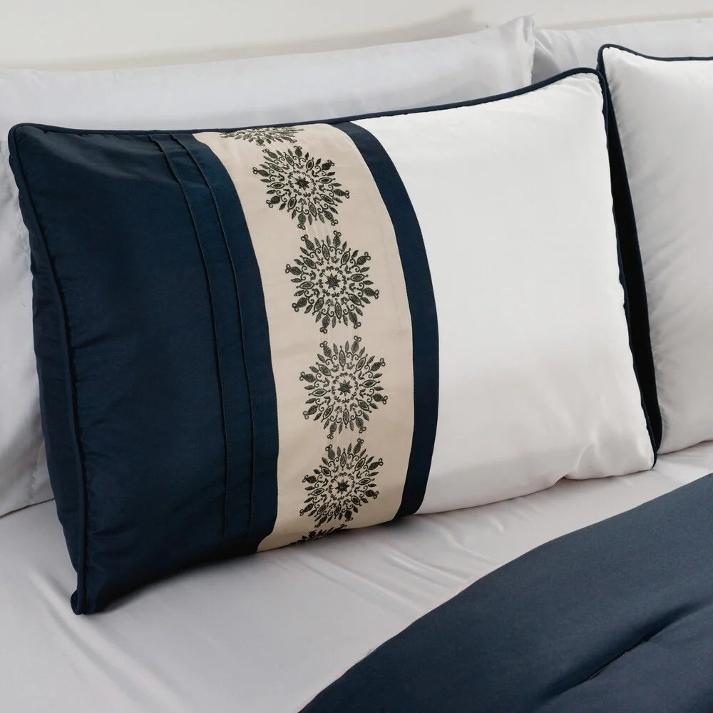 Gracewood Hollow Heco 7-piece Embroidered Comforter Set
