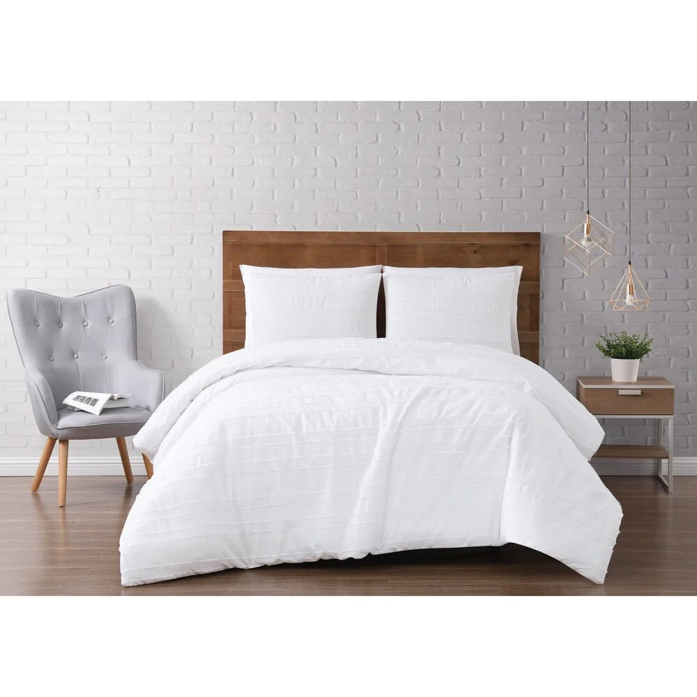 Silver Orchid Christopherson Stripe 3-piece Comforter Set