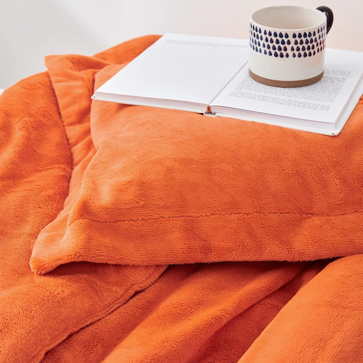 Neon Nights - Coma Inducer? Oversized Comforter Set - Neon Orange
