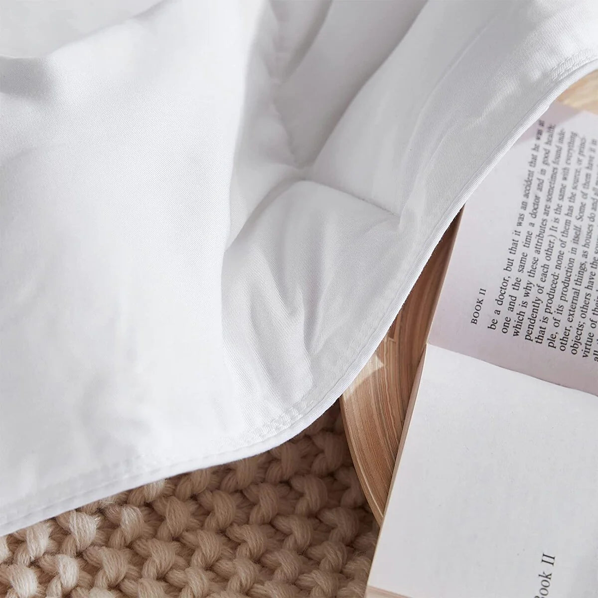 Menopleasing - Coma Inducer? Oversized Cooling Comforter Set - White