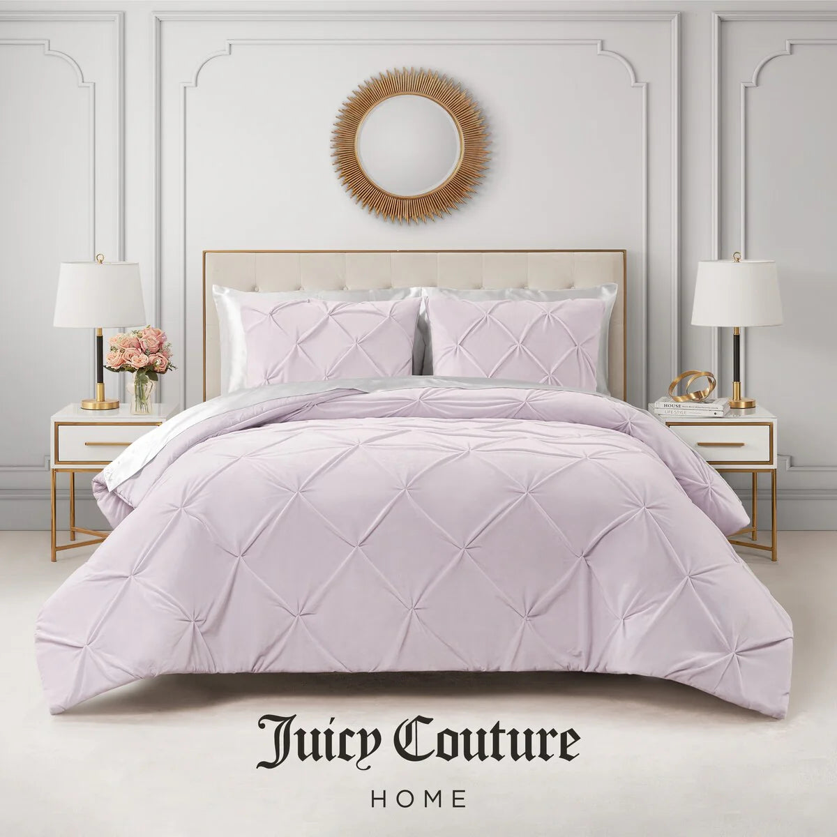 Juicy Couture Kiss Pleat Plush Comforter Sets