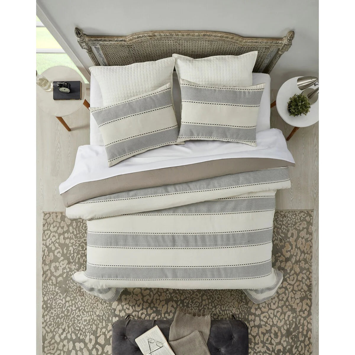 Better Trends Janson Collection Poly/Cotton Comforter Set with Sham - Absorbent, Moisture-Wicking, Machine Washable, Tumble Dry