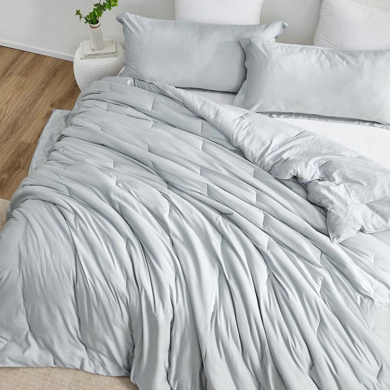Ice Panda - Coma Inducer? Oversized Cooling Comforter Set - Glacier Gray