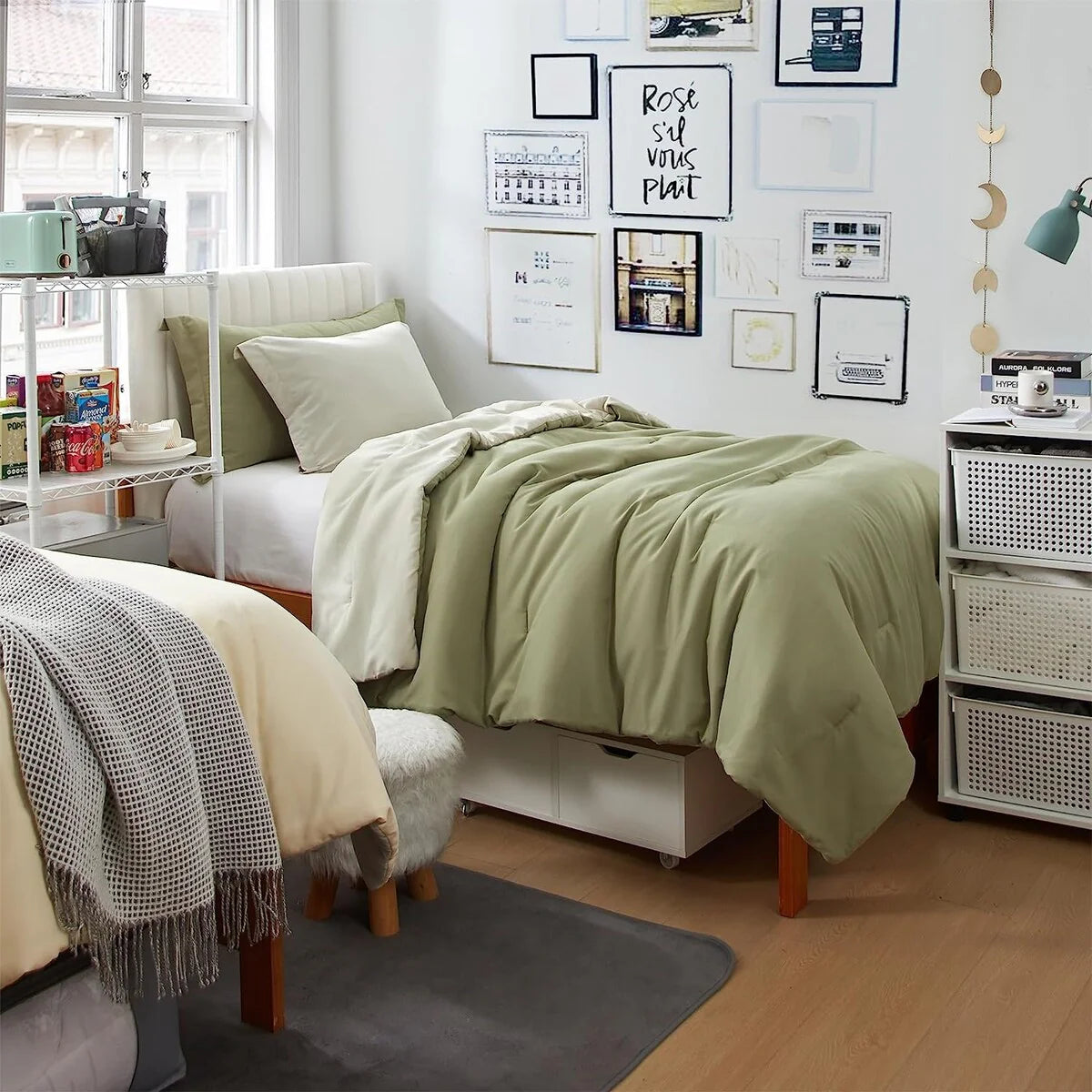 Dorm Haul? - Cozy College Comforter Set - Twin XL Reversible Bedding