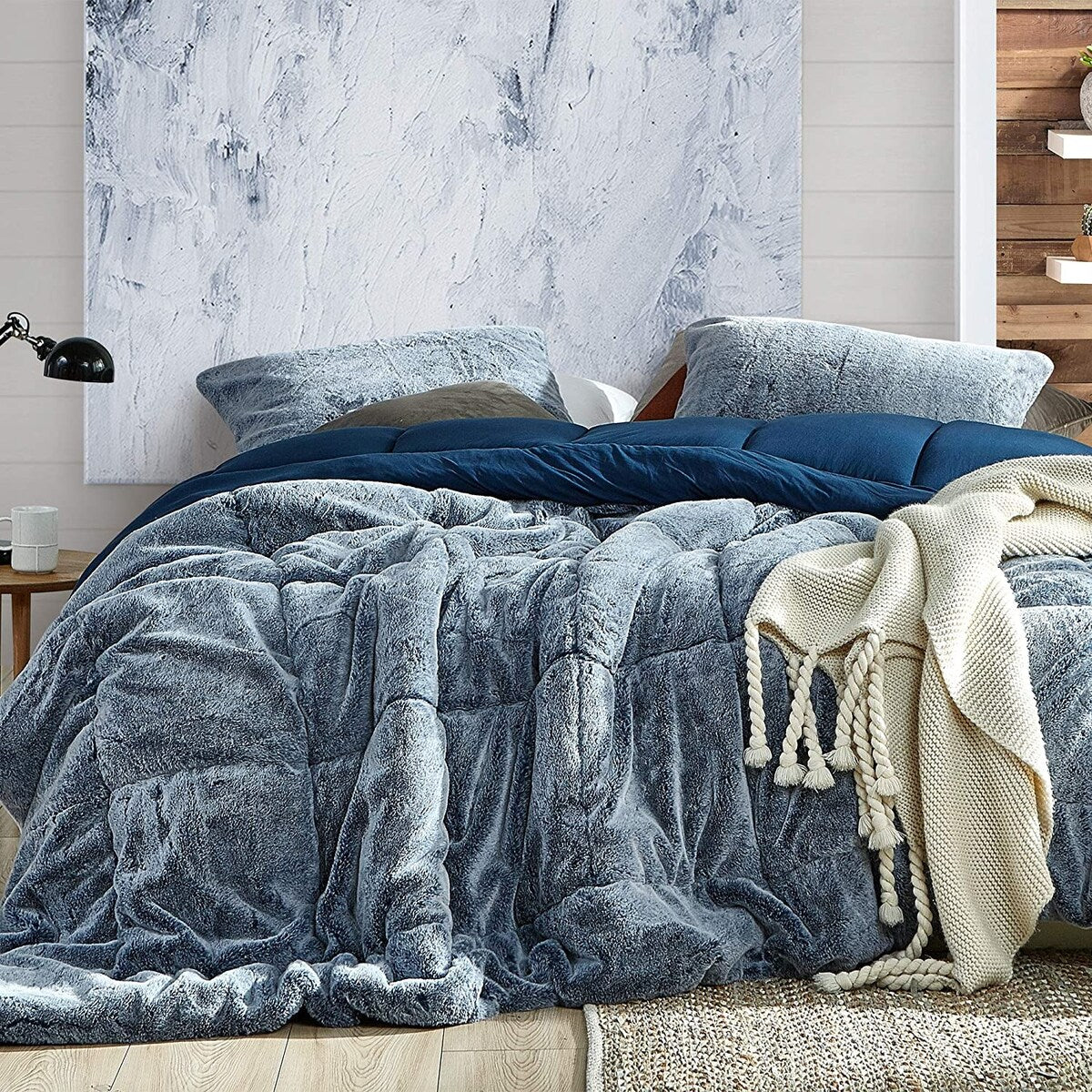 Aww Buddy - Coma Inducer? Oversized Comforter Set - Dark Denim