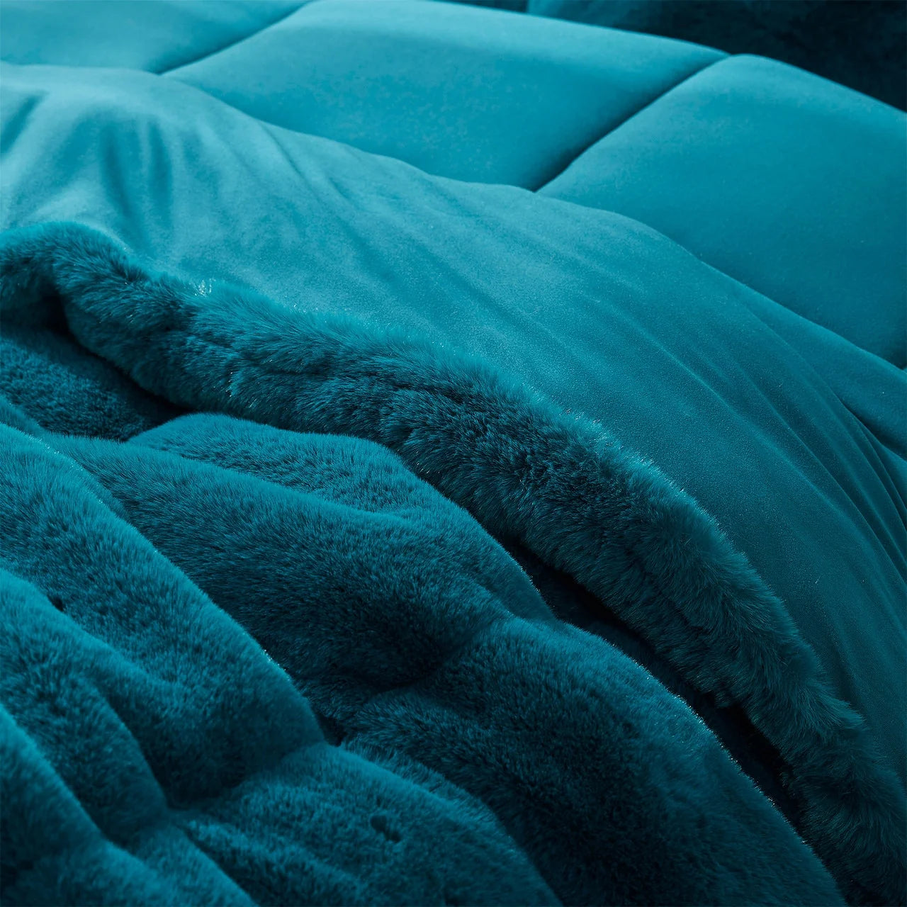 Chunky Bunny Yoga - Coma Inducer? Oversized Comforter - Real Teal