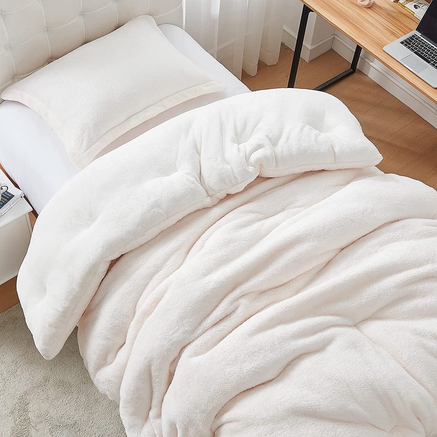 Bae, She Thick? - Coma Inducer? Oversized Comforter Set - Sea Salt