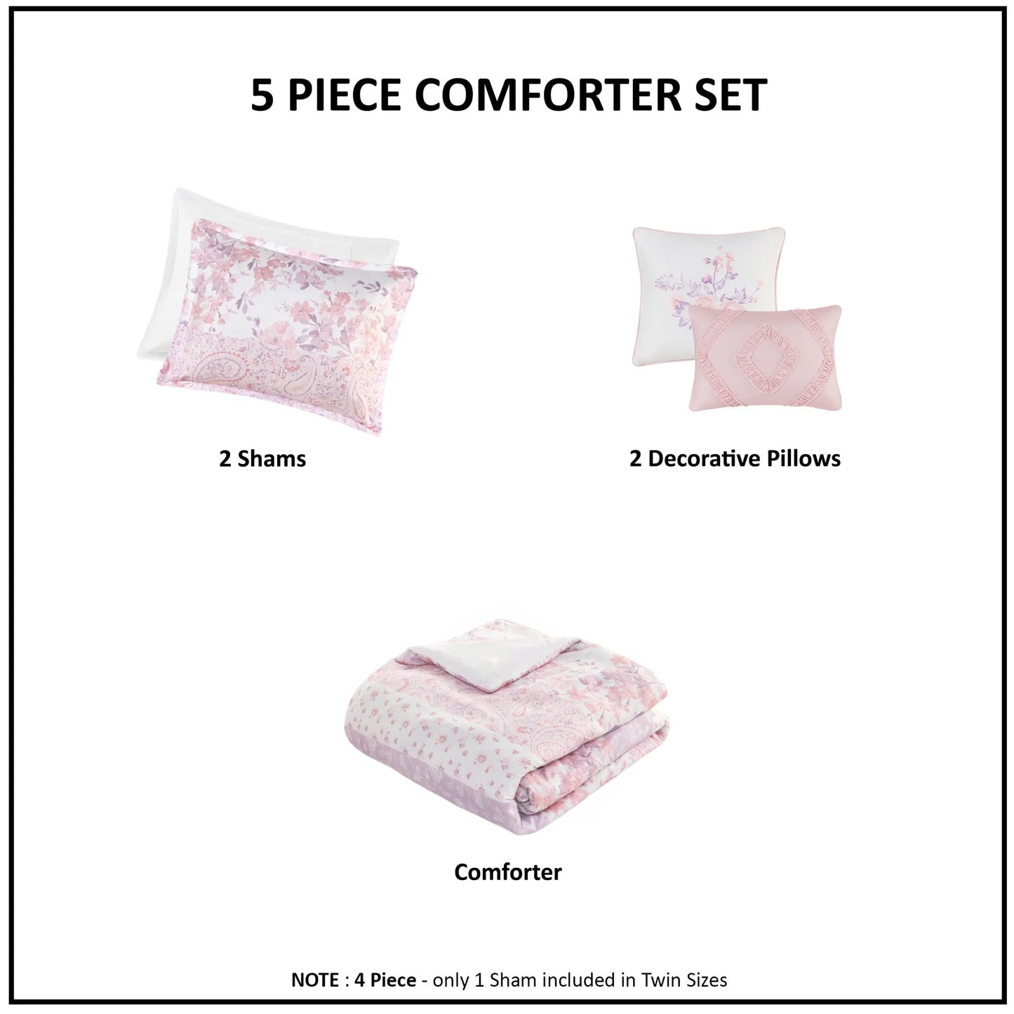 Intelligent Design Elodie Floral Paisley Comforter Set