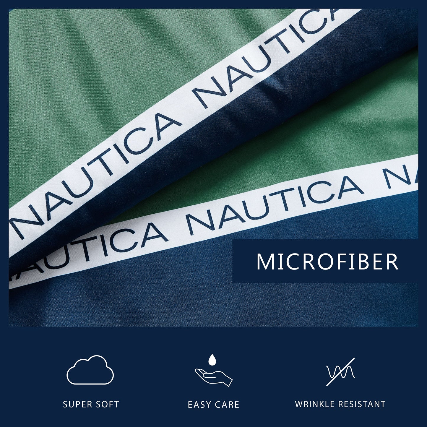 Nautica Bellecastle Reversible Navy Comforter Set