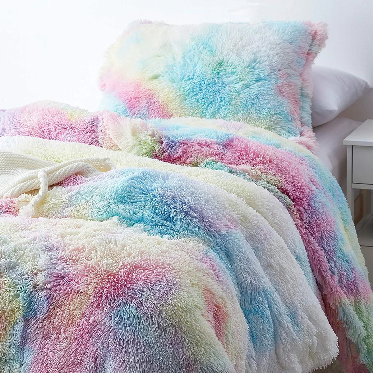 Unicorn Dreamz - Coma Inducer? Oversized Comforter Set - Buttercup Rainbow