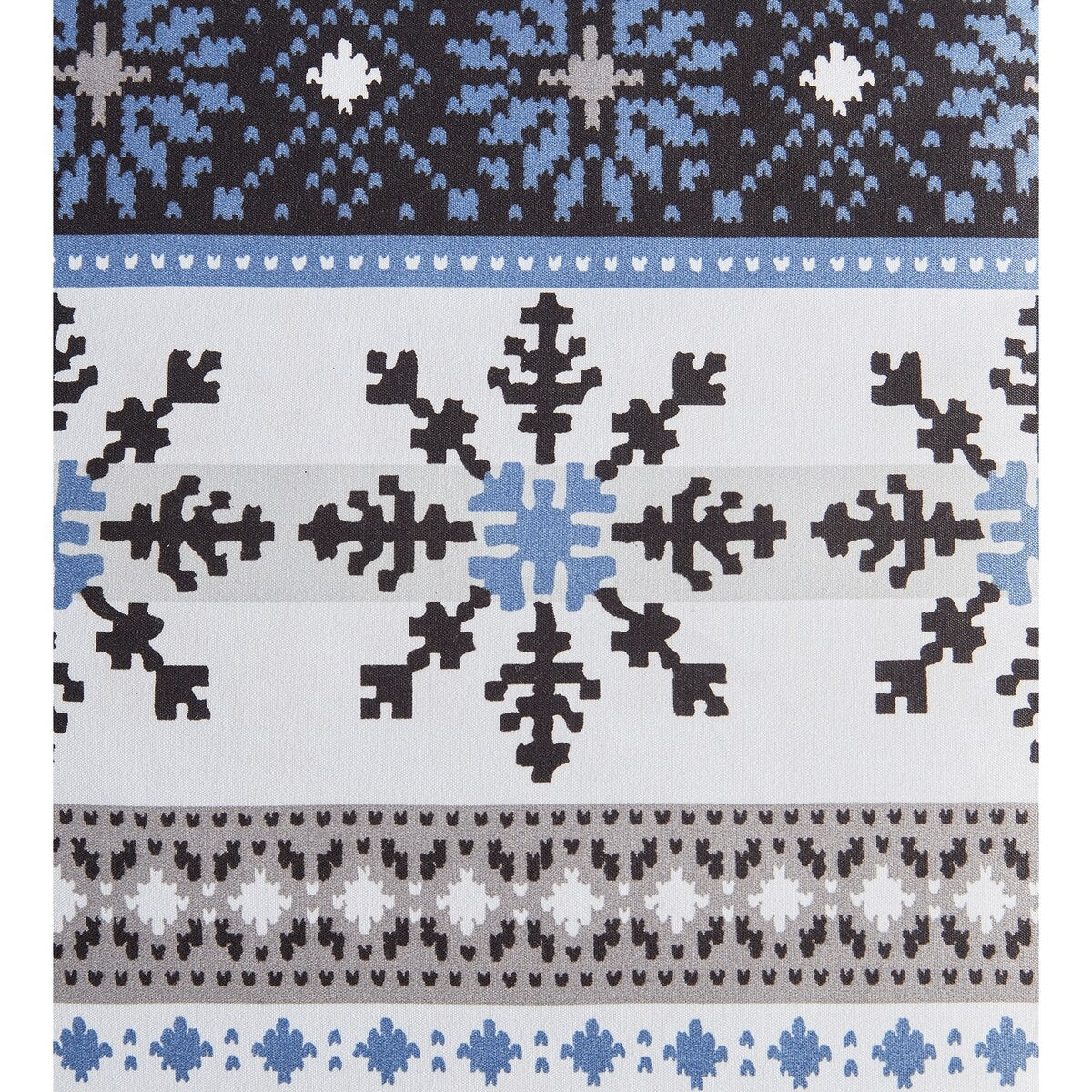 CEDAR COURT Fair Isle Blue Microfiber Comforter Set