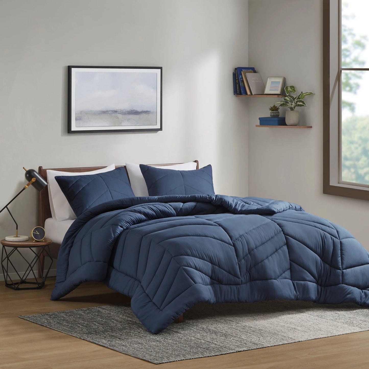 Intelligent Design Alden Quilted Chevron Comforter Set