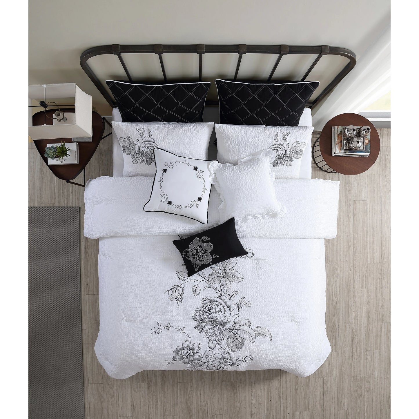 Modern Threads Simone Embroidered 8 Piece Comforter Set