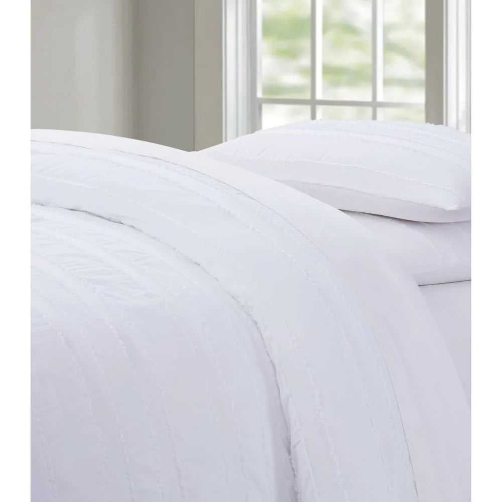 Silver Orchid Christopherson Stripe 3-piece Comforter Set