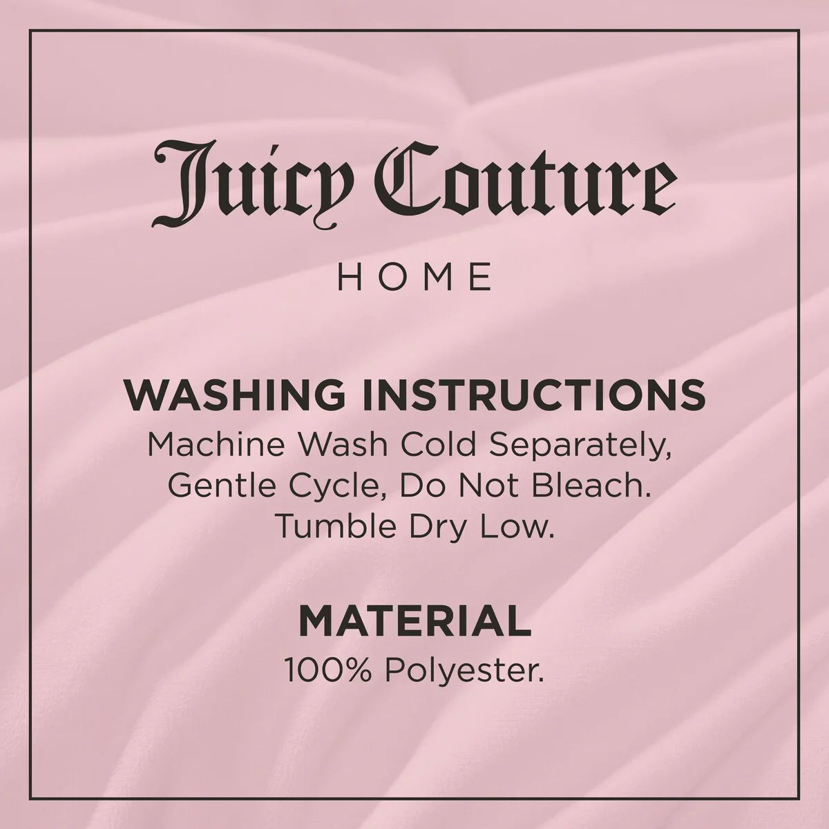 Juicy Couture Kiss Pleat Plush Comforter Sets