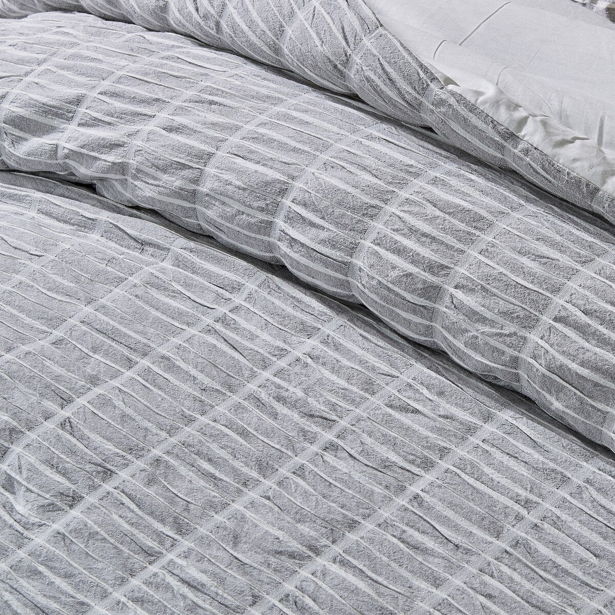 Patina Vie Maison Down Alternative Reversible Puckered Stripe 3 Pc. Comforter Set