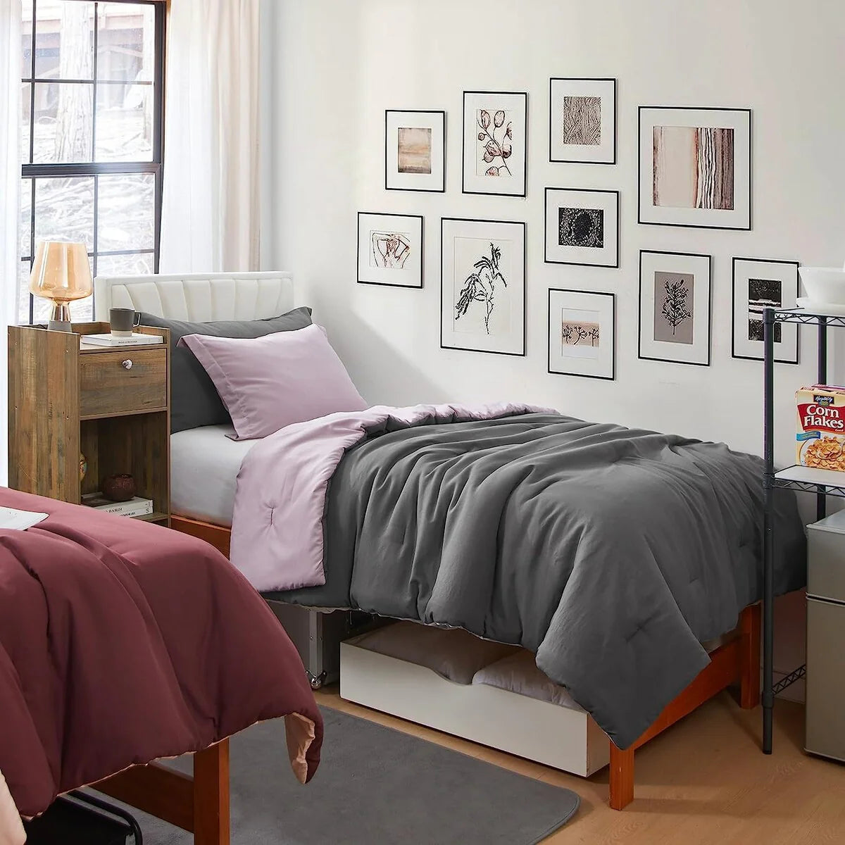Dorm Haul? - Cozy College Comforter Set - Twin XL Reversible Bedding