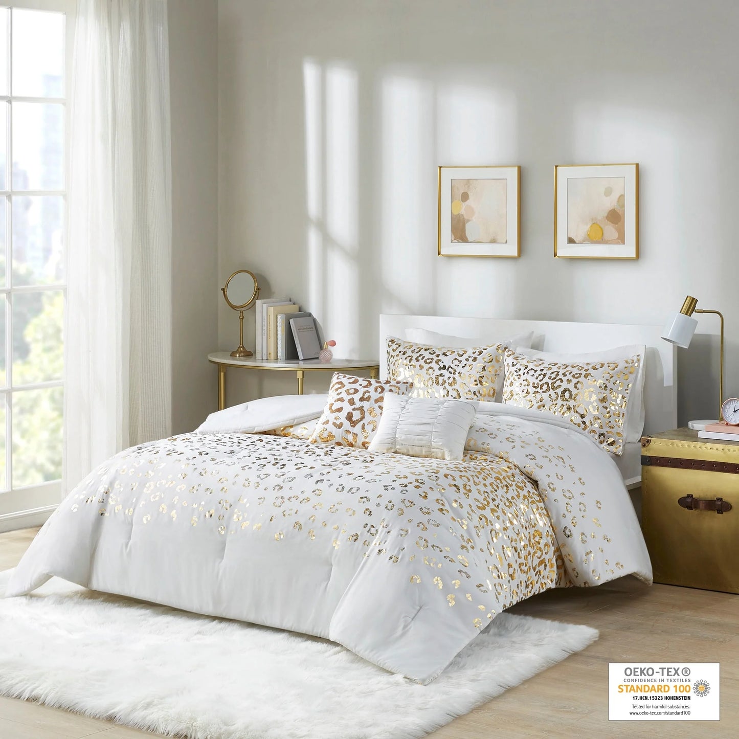 Serena Metallic Animal Printed Comforter Set by Intelligent Design