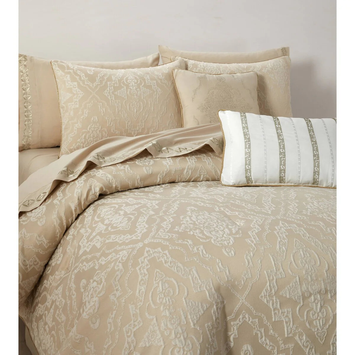Nanshing Penelope 10 Piece Traditional Damask Comforter Set