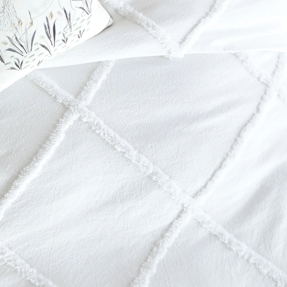 Porch & Den Norris Lattice 3-piece Cotton Comforter Set