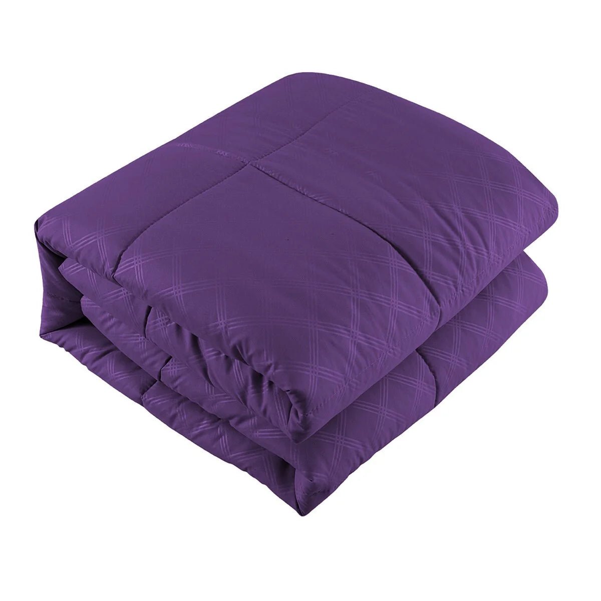 8/10 Piece Purple Plaid Comforter Set