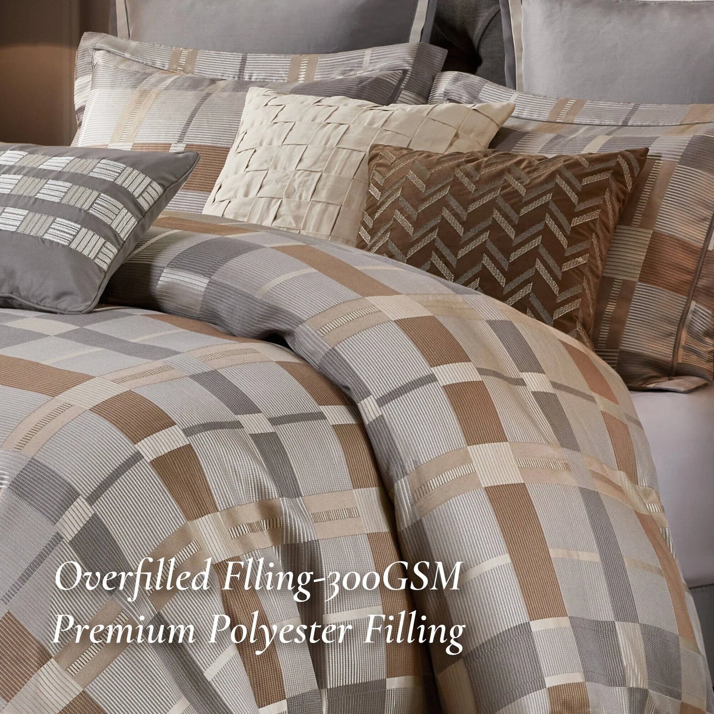 Madison Park Signature Prescott Jacquard Oversized Duvet Style Comforter Set