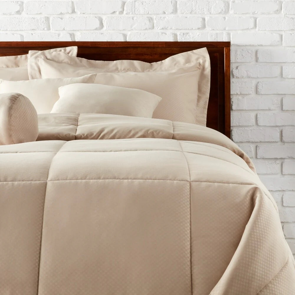 7-piece Solid Comforter Set
