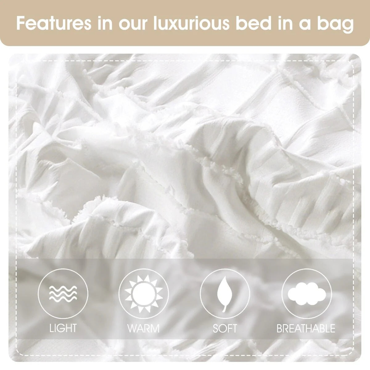 Nanshing Dakota Clipped Stripes Comforter Set