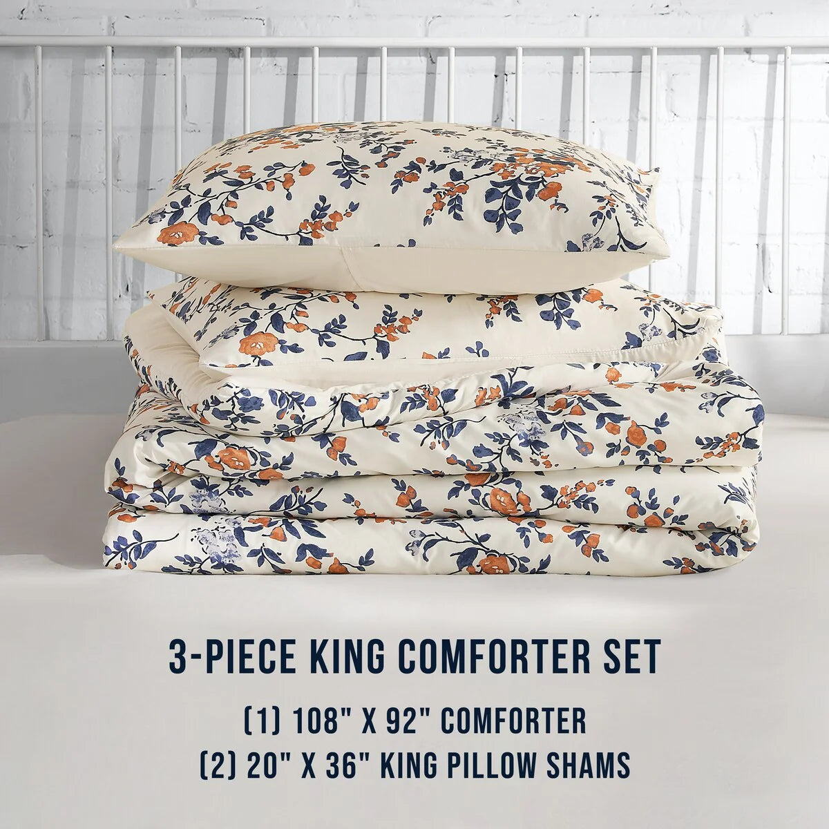 Lucky Brand Garden Bouquet Reversible Comforter Sets