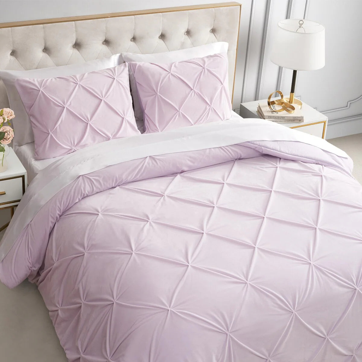 Juicy Couture Kiss Pleat Plush Comforter Sets
