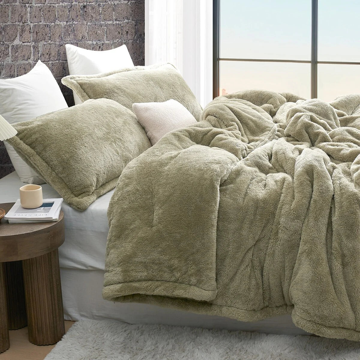 The Original Plush - Coma Inducer? Oversized Comforter - Mossy Gray