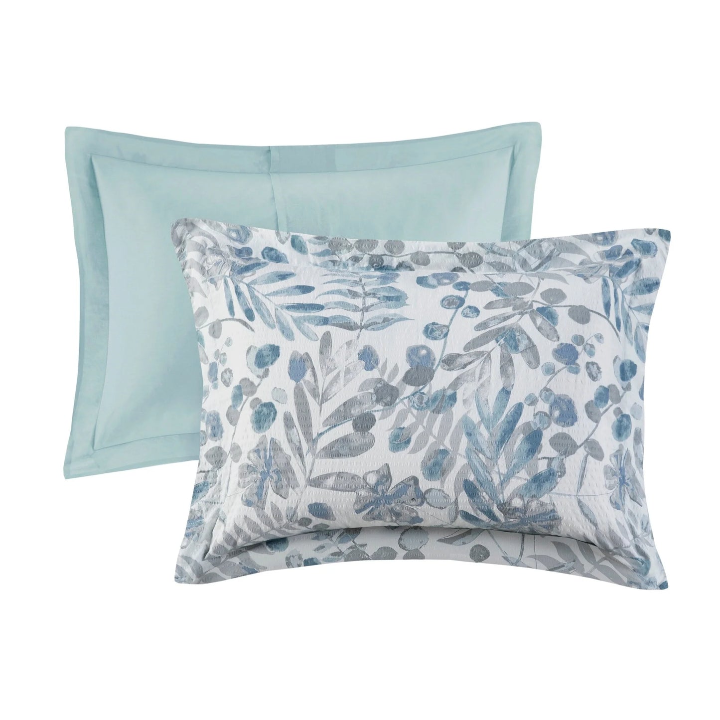 Madison Park Kairi 5 Piece Botanical Floral Seersucker Comforter Set