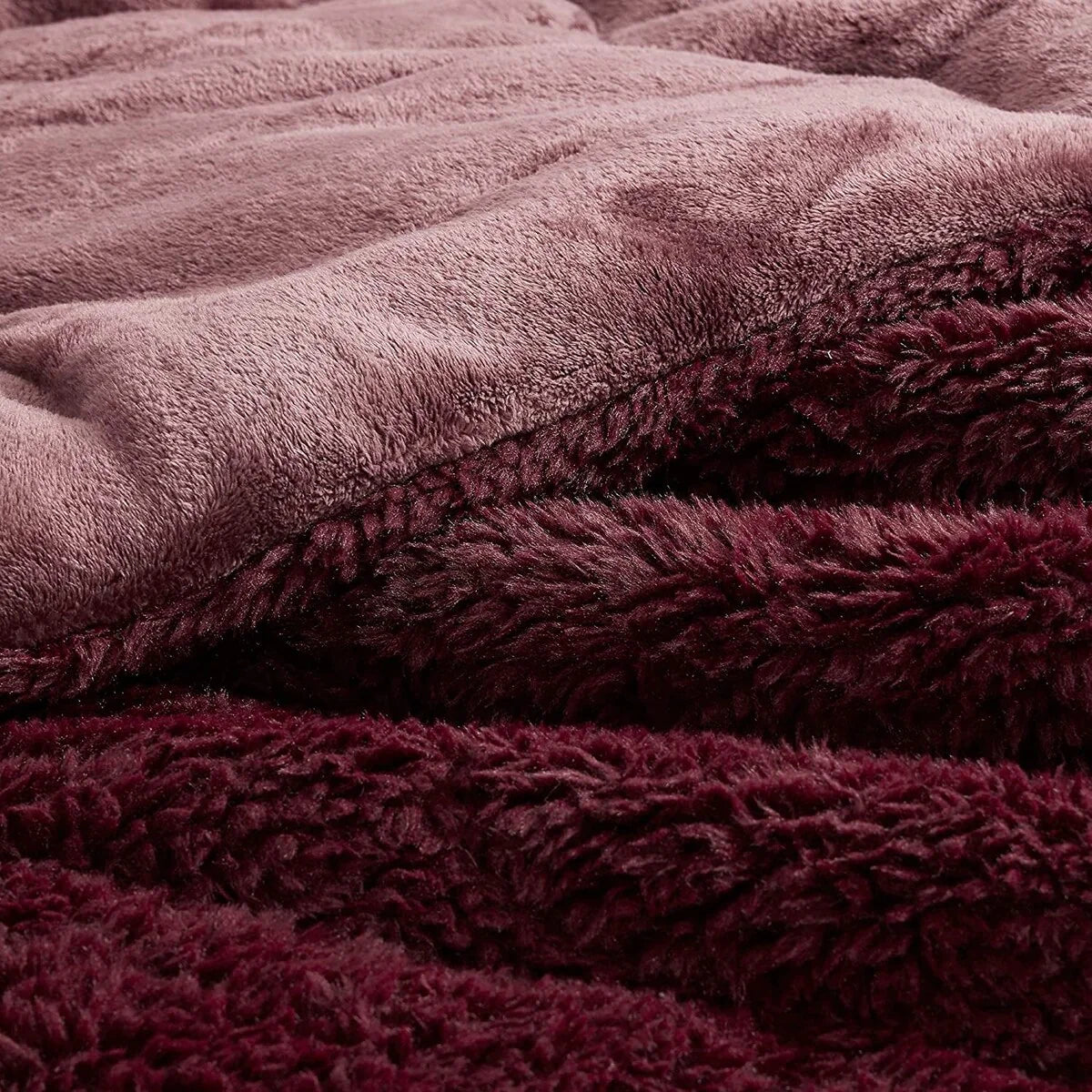 Puts This To Sleep? - Coma Inducer? Oversized Comforter Set - Burgundy