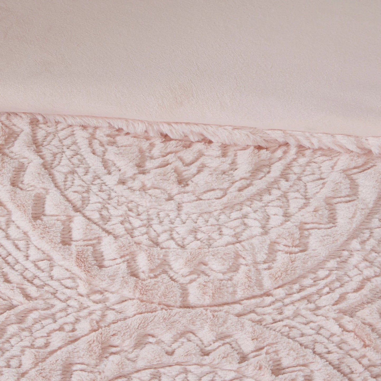 Madison Park Nova Embroidered Medallion Faux Fur Plush Comforter Set