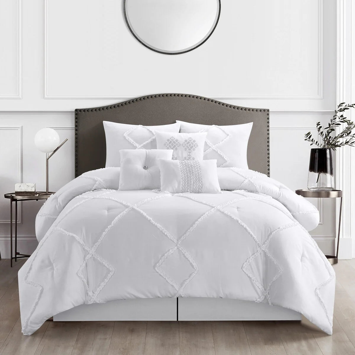 Nanshing Melissa 3D Clip Jacquard 7 Piece Comforter Set